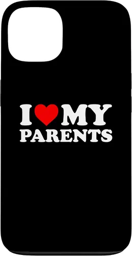 Vista 7 de I Love My Parents - Red Heart Case for iPhone 16