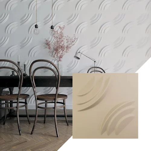Vista 10 de Ekena Millwork WP20X20ARWH 19 5/8 pulgadas de ancho x 19 5/8 pulgadas de alto, artesano EnduraWall Decorativo 3D Panel de pared cubre 2.67 pies