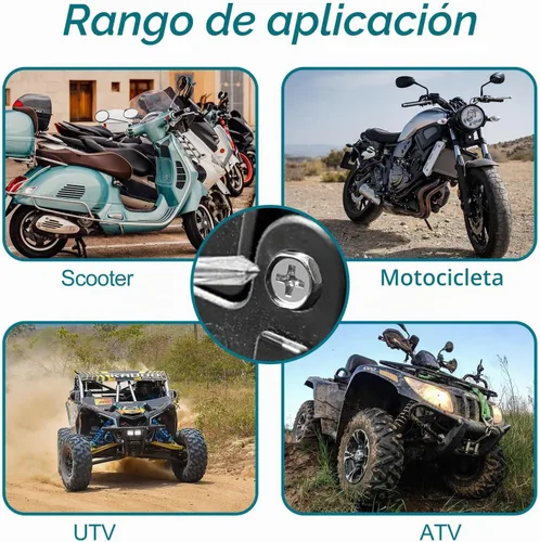 Vista 4 de Kit de pernos y tuercas para batería de motocicleta, 0.236 x 0.630 in