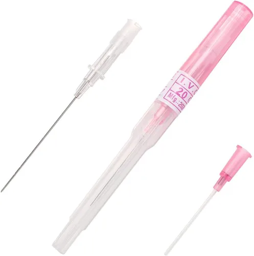 Vista 6 de Kit de 50 agujas de catéter IV de 20G, suministro de agujas para perforación de nariz y oreja