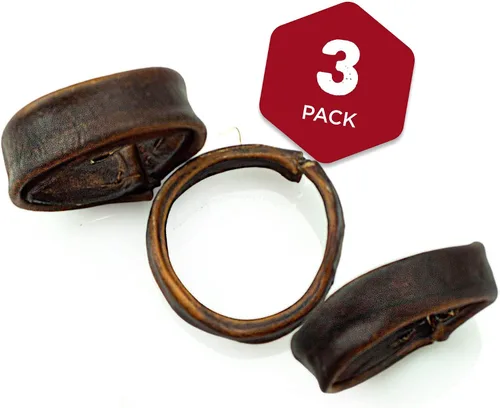Vista 3 de Best Bully Sticks Anillos de dentición para cachorros, de colágeno natural de un solo ingrediente, masticables para dentición, huesos para perros