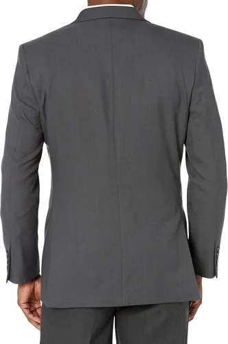 Vista 2 de Haggar Mens Travel Performance Stria Tic Traje de ajuste a medida Capa separada