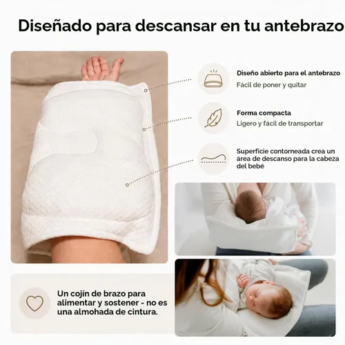 Vista 5 de Almohada para el brazo de alimentación del bebé - Funda