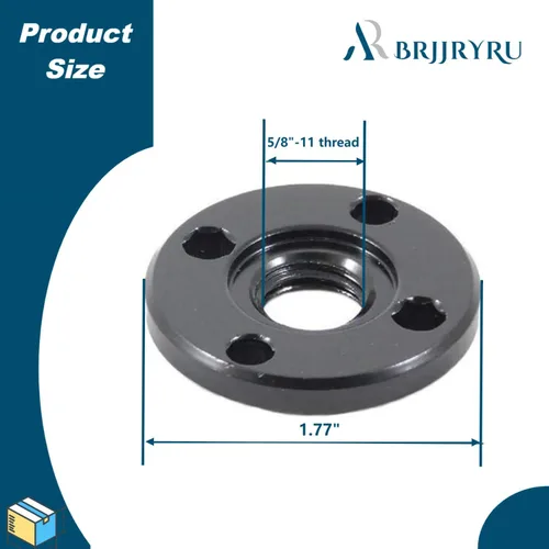 Vista 2 de N134467 Brida de orificio hexagonal compatible con amoladora angular DeWalt 636226-00 193465-4 224399-1 224568-4 (4 piezas)