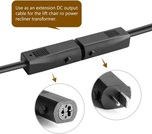 Vista 3 de Cable de alimentación para silla reclinable reclinable de 29 V, compatible con CL2902B CL29021 CL2902E CL2902A Limoss Ashley Southern Motion