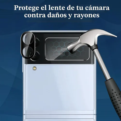 Vista 4 de Paquete de 6 protectores de pantalla para Samsung Galaxy Z Flip 4, protector de pantalla interno flexible EPU y protector de lente de cámara