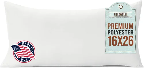 Vista 16 de Pillowflex almohada con inserto de goma espuma, relleno de poliéster, lavable a máquina Square Throw Form, Plush Loft, Cozy Comfort, Supportive