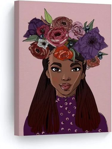 Vista 9 de SmileArtDesign V18 - Lienzo impreso y decorativo para pared, diseño africano