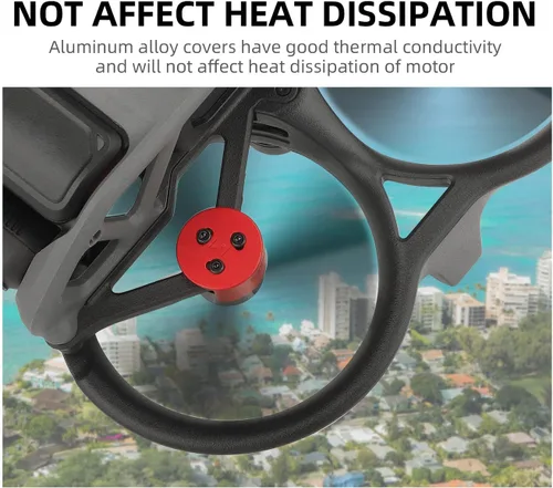 Vista 3 de Accesorios para drones Cubierta de motor de aleación de aluminio Tapa de protección contra polvo para AVATA