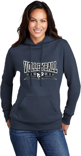 Vista 27 de Go All Out Sudadera con capucha para hombre y mujer con diseño fresco de voleibol Negro