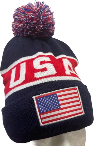 Vista 25 de COUVER Gorro con pompón de equipo de fútbol