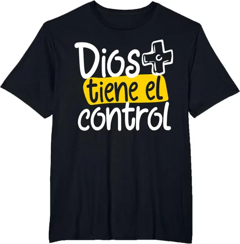 Vista 31 de Regalo Cristiano En Español Christian Spanish Dios Tiene Con Camiseta, Negro