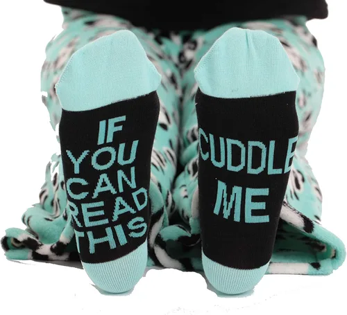 Vista 5 de Just Love - Conjunto de pijama ultrasuave para mujer, camisón, pantalón deportivo y calcetines a juego