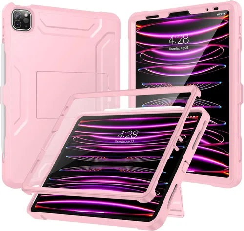 Vista 13 de Soke Funda para iPad Pro de 11 pulgadas 2022/2021/2020/2018/iPad Air de 5ª/4ª generación, protector de pantalla integrado - Compatible con carga