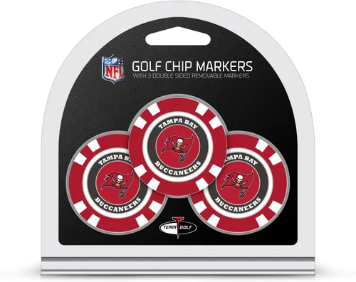 Vista 22 de Team Golf Tamaño de fichas de póquer de la NFL con marcadores de esmalte de doble cara más pequeños