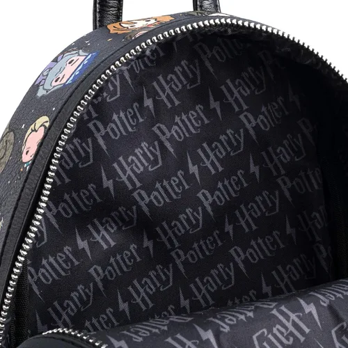 Vista 4 de Loungefly Harry Potter Personajes Todo Sobre Estampado Mujer Doble Correa Bolso De Hombro, Multi, Classic