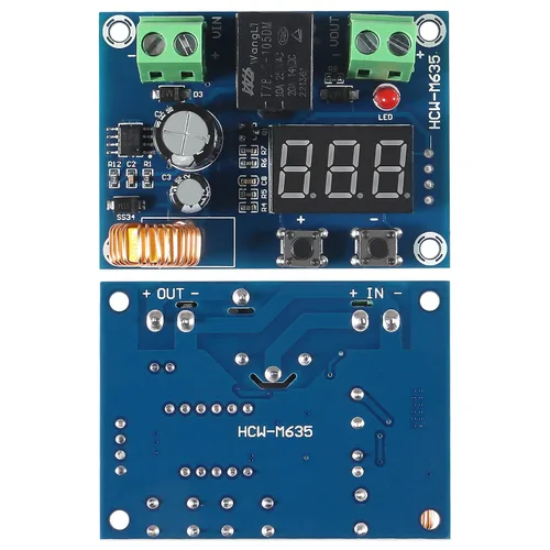 Vista 3 de Alinan 4 unids XH-M609 DC 12V-36V módulo de protección de desconexión de bajo voltaje Pantalla digital Módulo de protección de circuito
