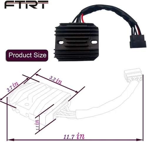 Vista 5 de Regulador de Voltaje Compatible con GSX-R600 1997-2005, GSX-R750 1996-2005, GSX-R1000 2001-2004, GSX1300R Hayabusa 1999-2007, VL1500 Intrude