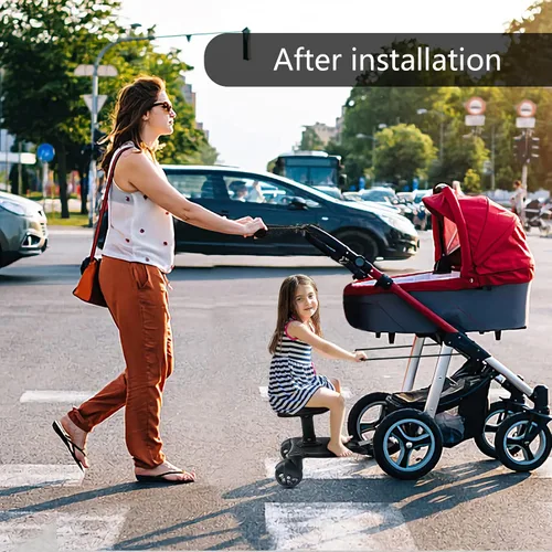 Vista 7 de Barra de extensión de mango de paseo, camina con comodidad con nuestro extensor universal de mango de cochecito. Se adapta a todo