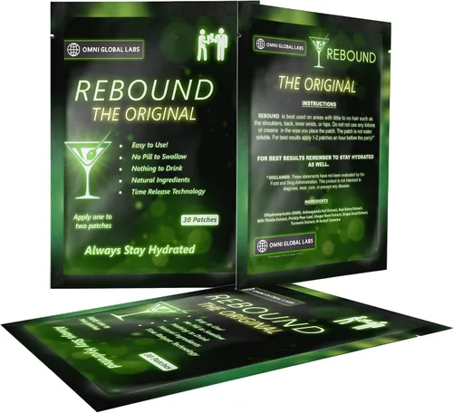 Vista 3 de REBOUND Classic Patch - Liberación constante extendida - 30 parches - Mezcla natural para una vida nocturna equilibrada