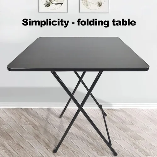 Vista 3 de GYMNASTIKA Mesa de comedor plegable, mesa de tarjetas de MDF sólido para 4 personas, mesa de centro cuadrada resistente, mesa de té, mesa