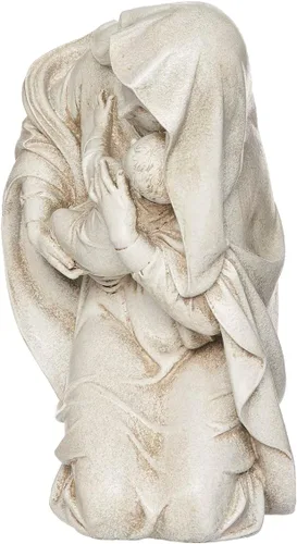 Vista 3 de Joseph's Studio by Roman Inc., Madonna arrodillada, colección de jardín, estatua religiosa, Sagrada familia, memorial, ángel, santo