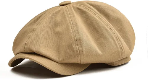 Vista 12 de BOTVELA Gorra plana de Newsboy para hombre, 100% algodón, Gatsby Ivy Golf Cabbie Hat