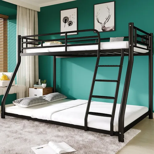 Vista 18 de erosoei Base de cama matrimonial completa de metal con espacio de almacenamiento, base de cama de acero de 74.8 pulgadas con almohadillas