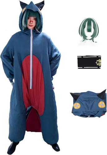 Vista 8 de Gachiakuta Guita Cosplay Traje Limpiadores Azul Lindo Mono Pijama
