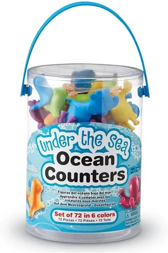 Vista 3 de Learning Resources figuras del océano "Under the Sea" para contar