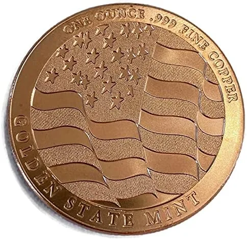 Vista 2 de American Eagle Copper Round - Moneda de Cobre Fino 0.999% de 1 oz - Edición Coleccionista