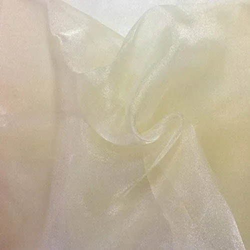 Vista 3 de Valentina Textile Inc, Tela de organza transparente brillante para moda, manualidades, decoración, 60 pulgadas de ancho (1 yarda, aguamarina)