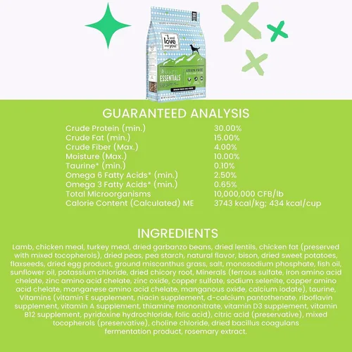 Vista 8 de I And Love And You" Naked Essentials - Alimento para perros: cordero y bisonte + pollo y pato
