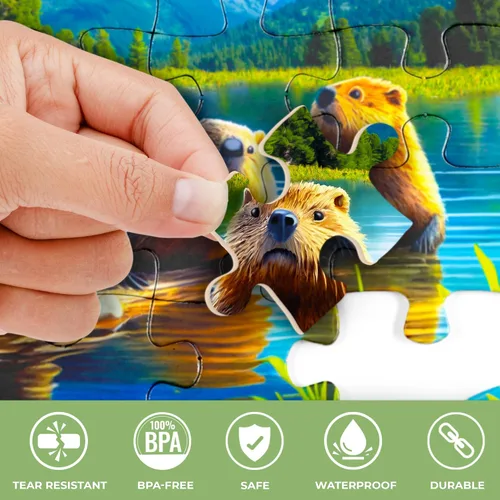 Vista 4 de QUOKKA 100 piezas de actividades de demencia para adultos – 3 juegos de rompecabezas de demencia para ancianos – Productos de regalo de piezas gatos