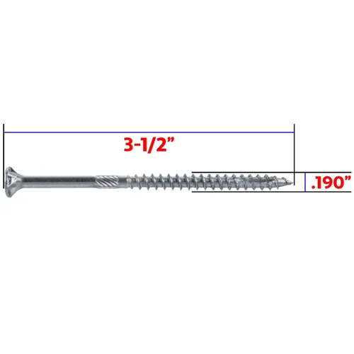 Vista 129 de 8 x 1 revestimiento exterior recubierto de bronce, tornillo de madera multiusos compatible con ACQ, cabeza plana Torx/Star Drive de 1 libra, 288