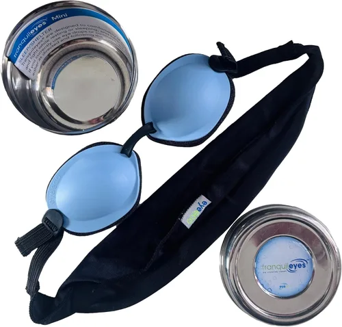 Vista 5 de Tranquileyes Mini gafas estilo antifaz para dormir, Azul