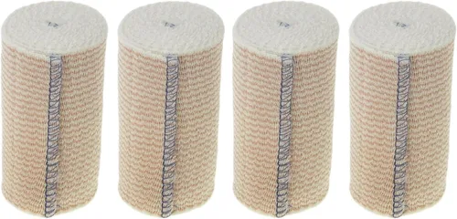Vista 8 de Dealmed Vendaje elástico de 4 pulgadas con cierre automático – 2 vendajes elásticos, vendaje de compresión estirado de 5 yardas, producto de cuidado