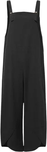 Vista 4 de GXFGZZRS - Overol para mujer, ajuste holgado, ajustable, casual, con bolsillos