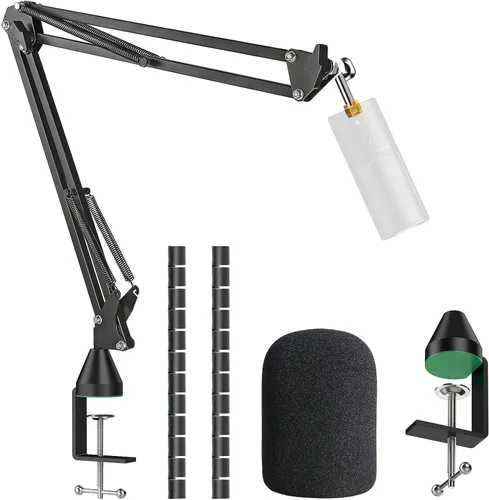 Vista 9 de Razer Seiren X Brazo Boom con Filtro Pop - Soporte de Micrófono con Cubierta de Espuma y Parabrisas para Micrófono de Transmisión Razer Seiren X