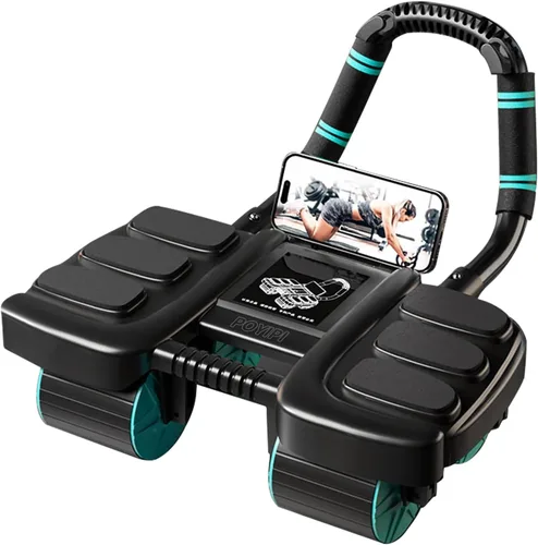 Vista 6 de 2025 New Ab Wheel Roller with Elbow Support - Automatic Rebound Abdominal Wheel Roller, The Upgraded Four-wheel Abdominal Wheel Core Workout