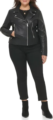 Vista 2 de Levi's Chaqueta asimétrica de piel sintética para mujer
