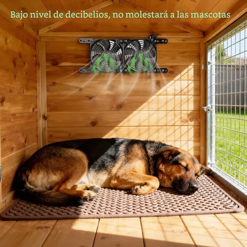 Vista 9 de TARKARI Ventilador de escape de gallinero alimentado por energía solar