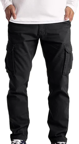Vista 4 de EELHOE Men Cargo Pants Lightweight Ripstop Relaxed Fit Trousers Tactical Casual Work Bottom Pant with Multi Pocket