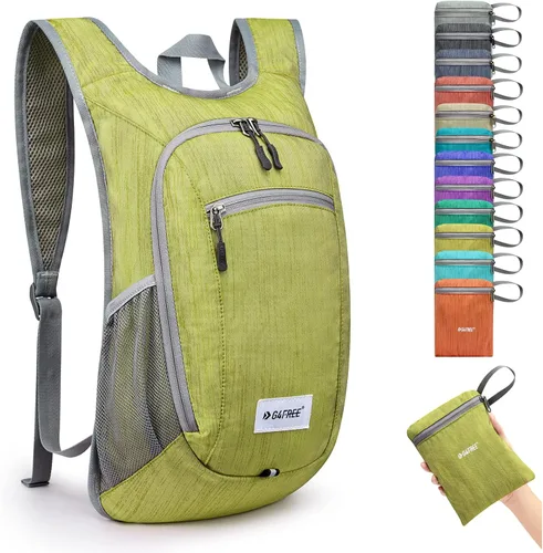 Vista 20 de G4Free 10L/15L Mochila para Senderismo Plegable Ligera, Mochila de Día para Caminatas, Pequeña, Viaje al Aire Libre, Bolsa de Hombro Plegable