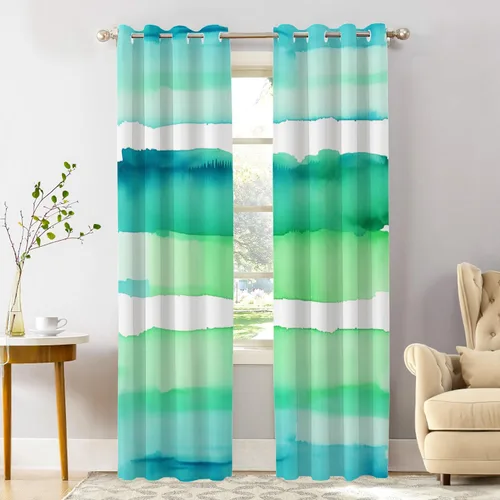 Vista 74 de Shrahala Orange Autumn Autumn Blackout Curtain Tiers, Fall Kitchen Valance Light Blocking Tier Drapes with Rod Pocket, 2 Pack 26 X 24 in