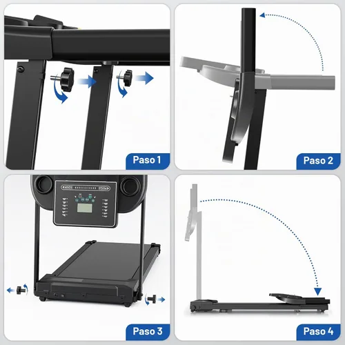 Vista 8 de Treadmills for Home Walking Pad Machine Foldable Treadmill with Handle Bar for Running Jogging Gym Compact Portable Small Caminadora Electrica