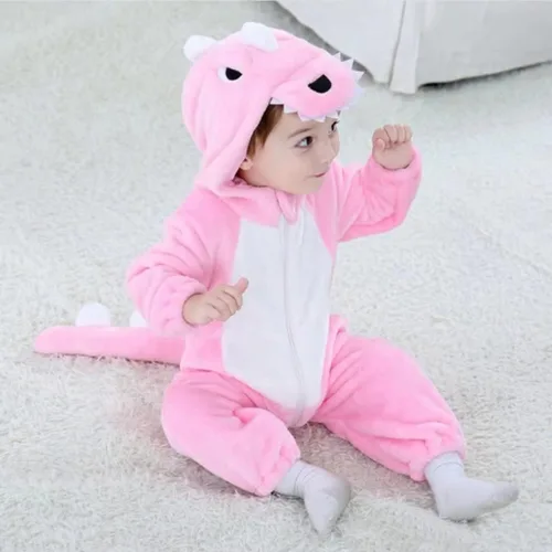 Vista 4 de Disfraz de bebé de Halloween para niños pequeños, rómper, mameluco para niños o niñas, ropa de animales, de 2 a 36 meses