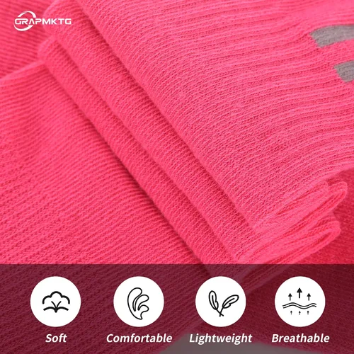 Vista 4 de GRAPMKTG Paquete de 3 calcetines de fútbol, béisbol, sóftbol para jóvenes, mujeres y hombres, calcetines de fútbol hasta la rodilla para niños