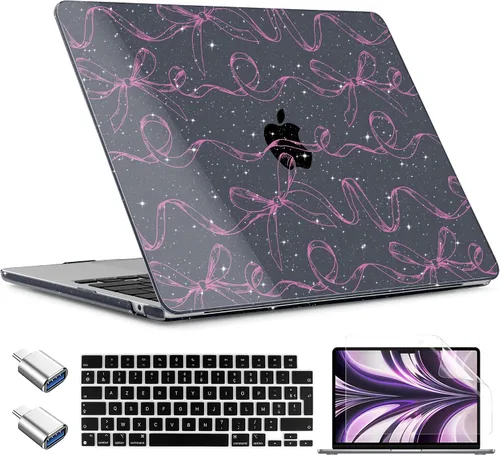 Vista 13 de TWOLSKOO Funda para MacBook Air de 15 pulgadas 2025 2024 2023 Release M4 A3241 M3 A3114 M2 A2941, carcasa rígida de plástico, protector de pantalla