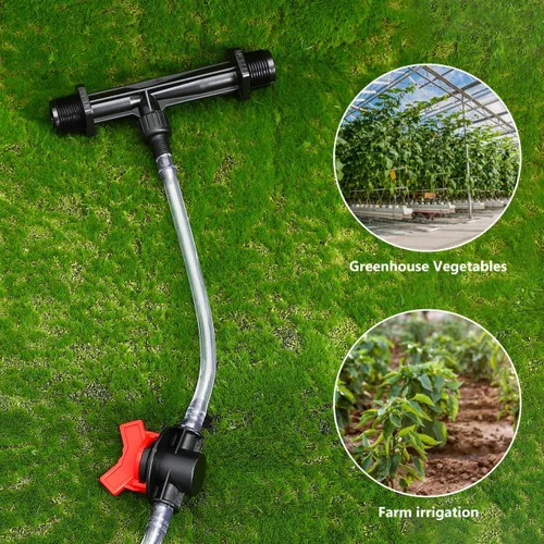 Vista 2 de DOITOOL Inyector de fertilizante Venturi de 3/4 pulgadas para riego por goteo, inyector Venturi Mezclador de fertilizante Filtro de tubo de agua